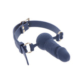 Taboom Silicone Supreme Penis Ball Gag in black silicone material with adjustable straps